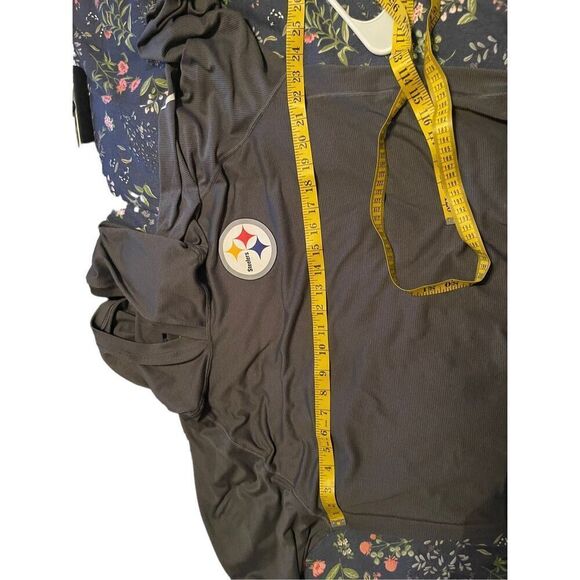 Nike Womens Grey Steelers Dri-Fit Raglan Sleeve Hooded Sweatshirt Size XL - Picture 4 of 16